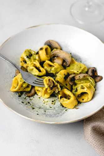 Tortellinis vegan aux lentilles et champignons - Simplement Frais