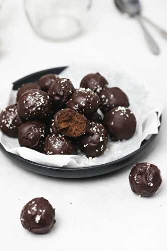 Truffes au chocolat à la patate douce vegan - Simplement Frais