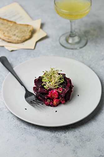 Tartare de betteraves et orange