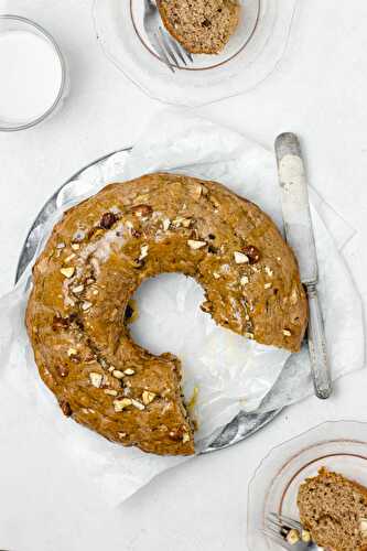 Gâteau Bundt aux bananes vegan