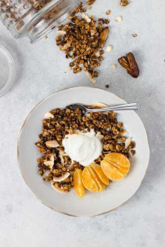 Granola aux dattes santé et vegan