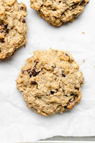 Biscuits à l’avoine, banane et chocolat vegan