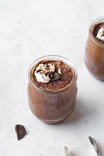 Mousse au chocolat à la courge vegan