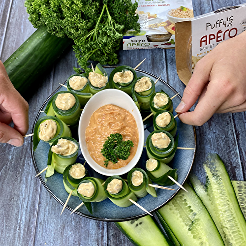 Concombre farci au SKYR Apéro