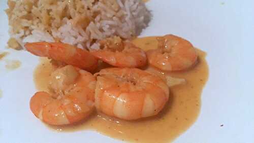 Crevette coco curry