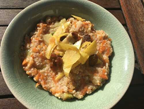 Porridge aux carottes façon carrot cake
