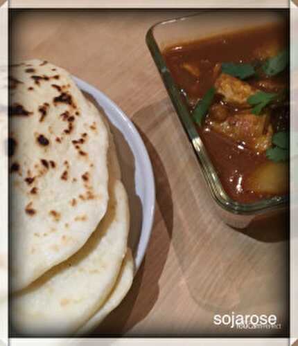 Poulet au curry, pommes de terre et aubergines