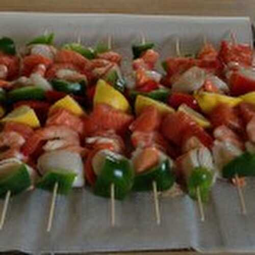 Brochettes de la mer