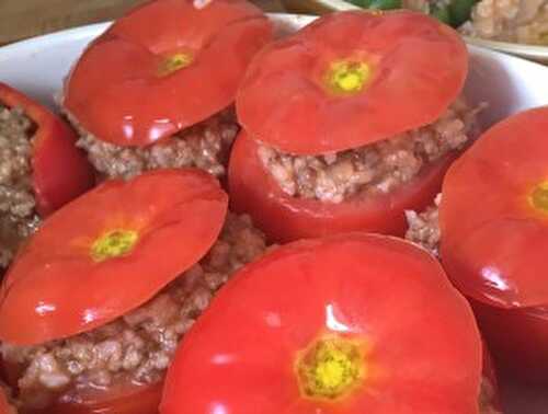 Tomates farcies au risotto (cuisine actuelle)