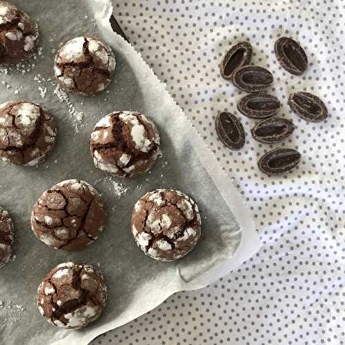 Crinkles, ou biscuits craquelés au chocolat