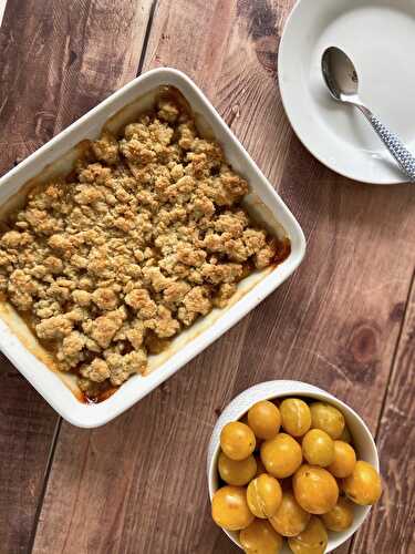 Crumble aux mirabelles