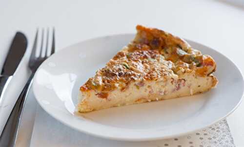 Quiche légère sans pâte à l'espagnole