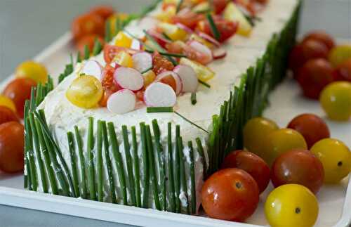 Sandwich Cake ou gâteau apéritif salé aux crudités