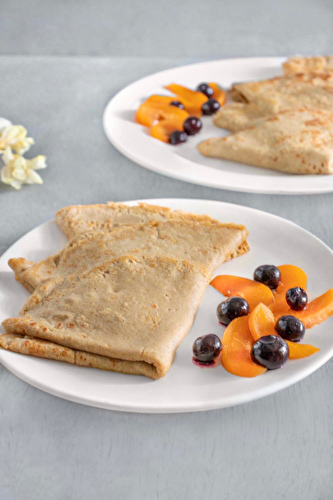 Crêpes minces aux drêches