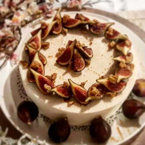 Entremets Figues, Chèvre & Miel