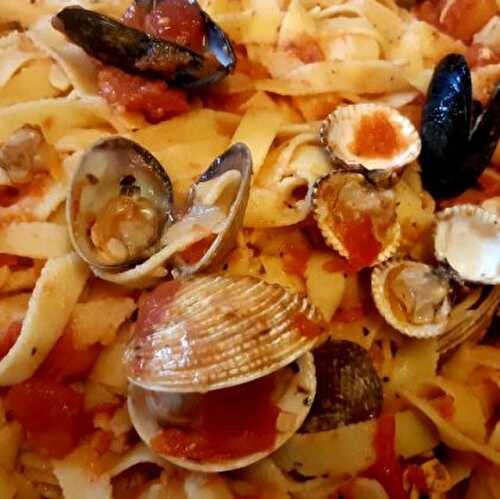 Tagliatelles aux fruits de mer