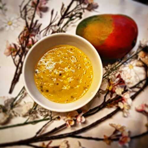 Coulis de mangue & fruits de la passion