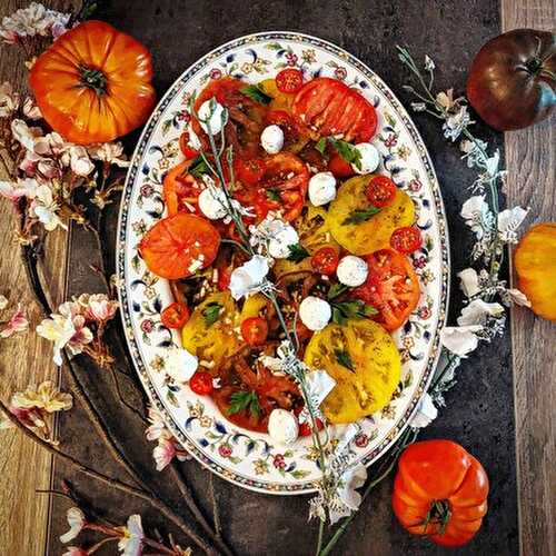 Salade de Tomates au Labneh et Zaatar