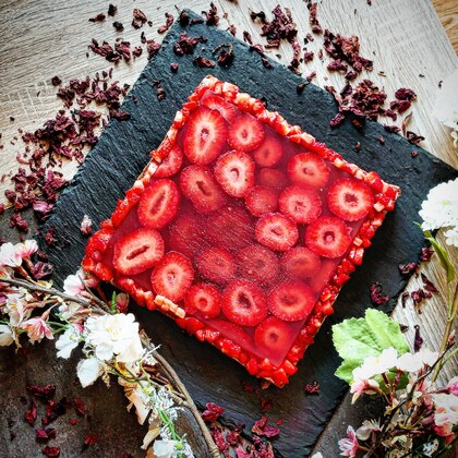 Tarte aux Fraises et au Coquelicot