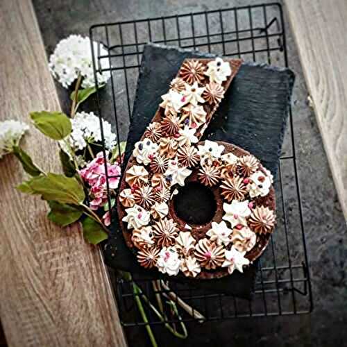 Number Cake aux trois chocolats