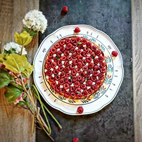 Tarte passionnément framboise