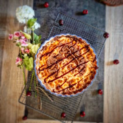 Flan Pâtissier à la Vanille et aux Cerises