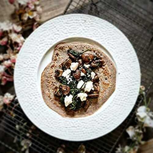 Champignons au Za’atar et Crêpes de Sarrasin