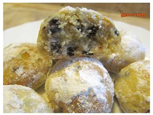 Boules de Noël aux pépites de chocolat