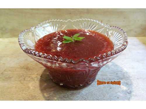 Confiture de fraises, citron et verveine