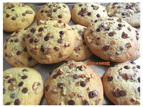 Cookies noix-pépites de chocolat - sucreetepices.over-blog.com