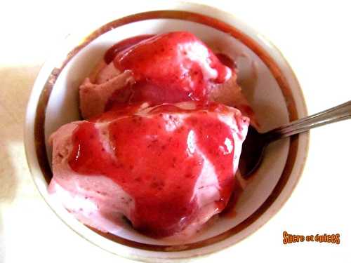 Crème glacée aux fraises facile sans sorbetière - sucreetepices.over-blog.com