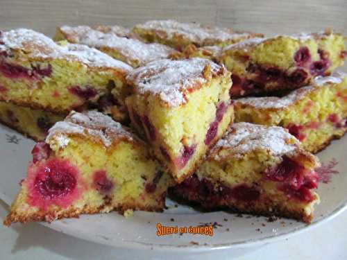 Gâteau facile aux griottes ou cerises