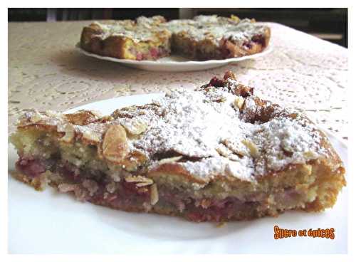 Gâteau moelleux framboises amandes