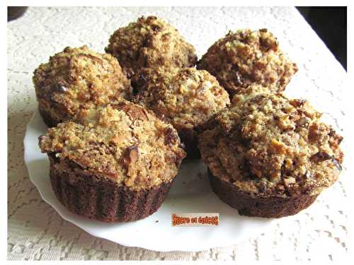 Muffins à la banane avec streusel aux noix