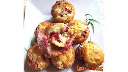 Muffins aux framboises - sucreetepices.over-blog.com