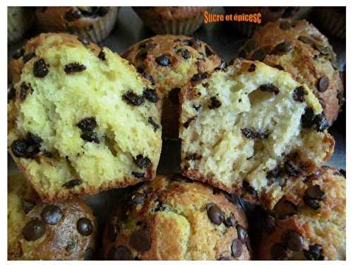 Muffins aux pépites de chocolat - sucreetepices.over-blog.com