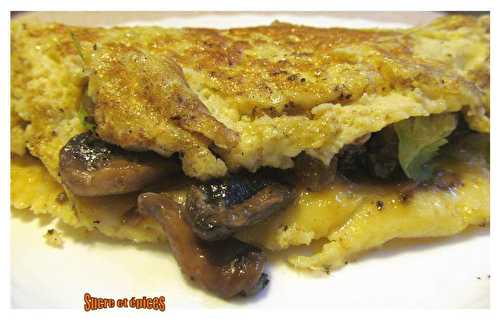 Omelette aux champignons