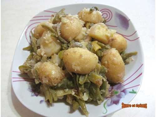 Pommes de terre aux haricots verts