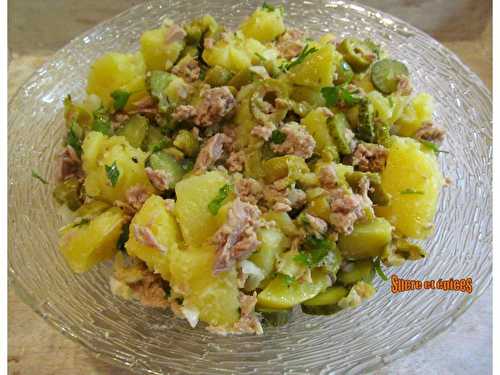 Salade de pommes de terre au thon et olives