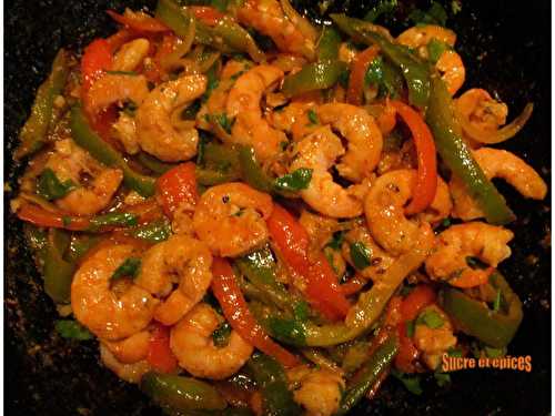 Crevettes façon Fajitas