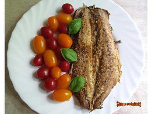 Filets de maquereaux au parmesan et paprika