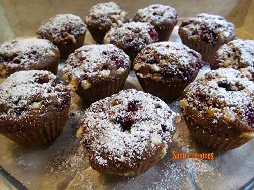 Muffins moelleux aux framboises et au chocolat blanc