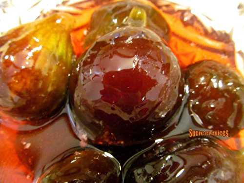 Confiture de figues avec des fruits entiers