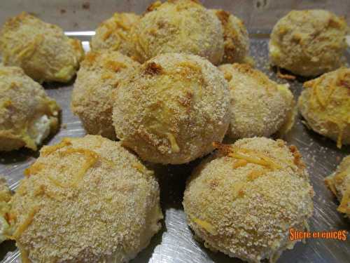 Boulettes de polenta et fromage au four