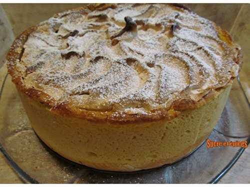 Tarte meringuée aux pommes comme un gâteau