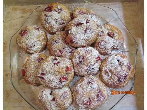 Cookies moelleux aux fraises - www.sucreetepices.com