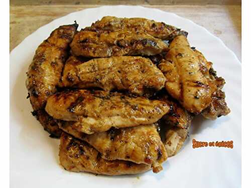 Aiguillettes de poulet grillées façon thaï - www.sucreetepices.com