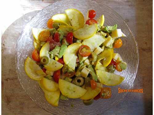 Salade de légumes aux olives et comté - www.sucreetepices.com