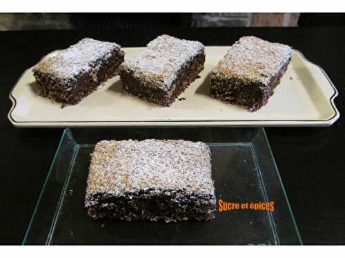 Brownie à la noix de coco - Recette en vidéo - www.sucreetepices.com