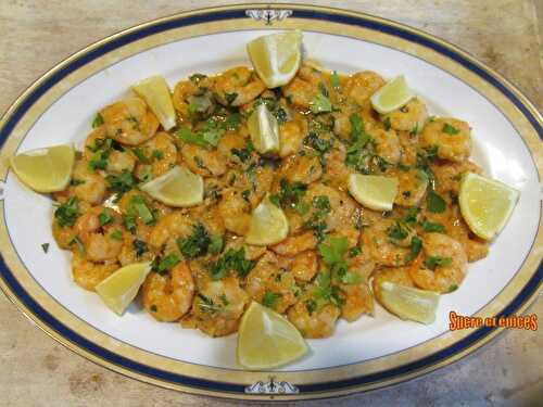 Crevettes au citron et à la coriandre